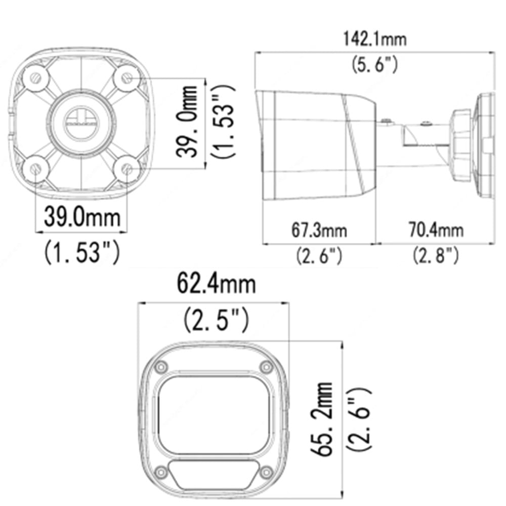  PM-6380 2MP H265 + Poe Metal Kasa Ip Kamera Uniview