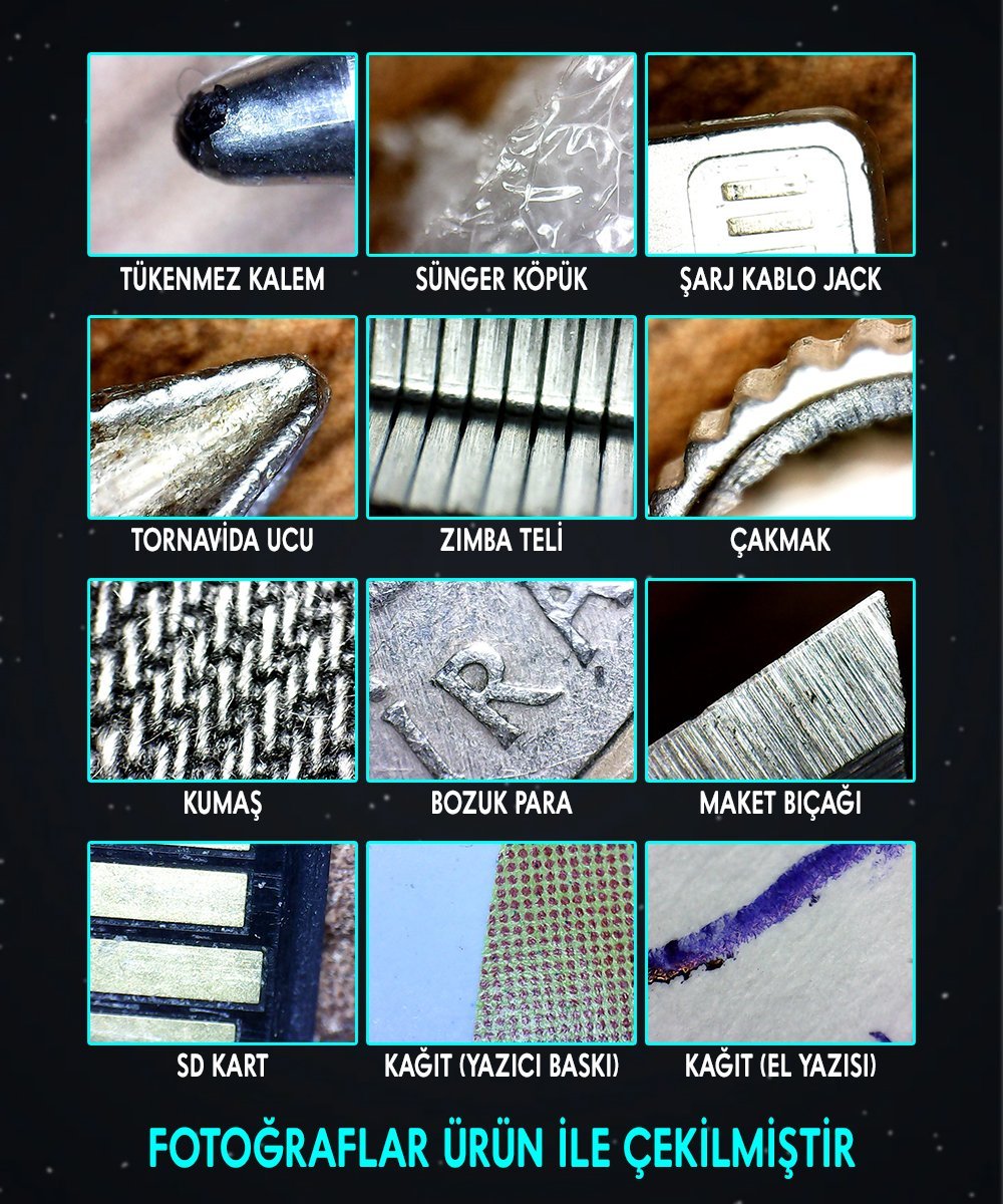 PM-18798 4.3 LCD Ekranlı 3.6 MP Taşınabilir HD Dijital Mikroskop