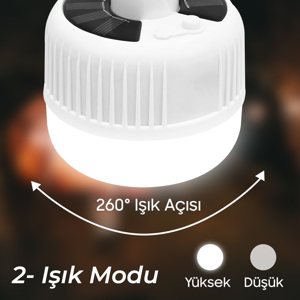 PM-17839 Çok Fonksiyonlu Solar Acil Durum Lambası