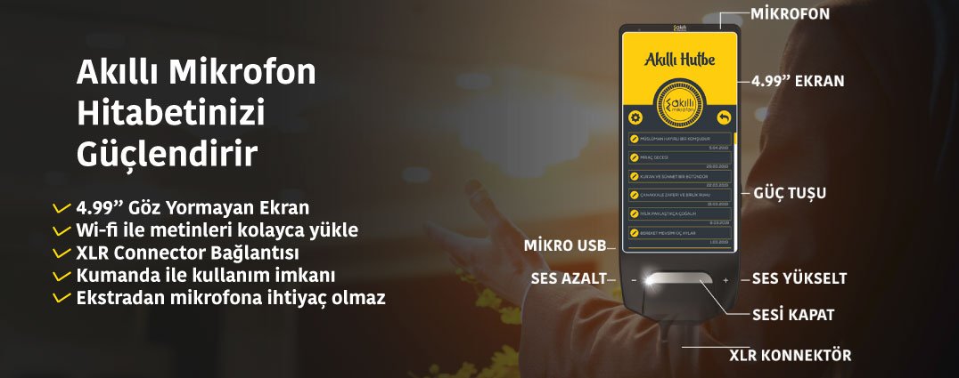 Akıllı Mikrofon Ekranlı Wifi Destekli