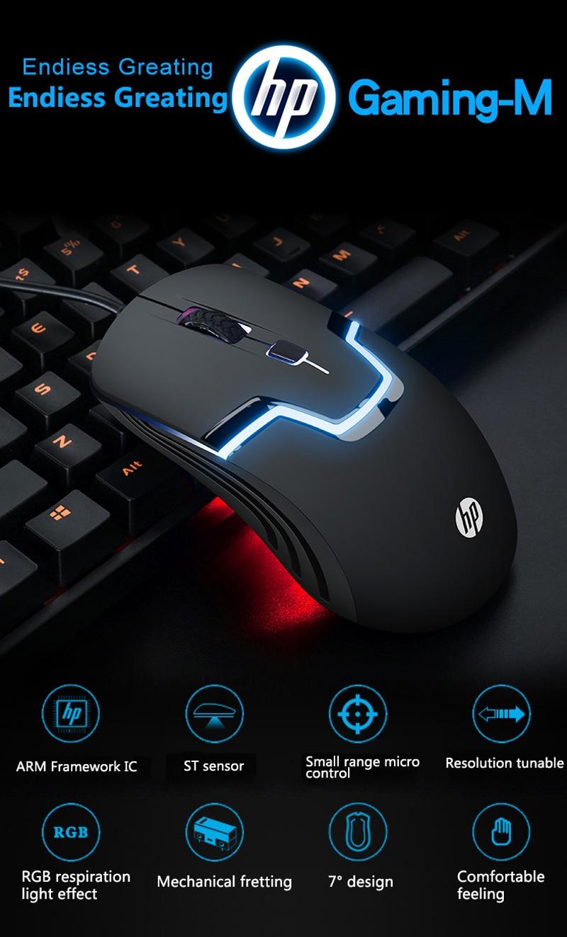  HP M100 Gaming Oyuncu Mouse 1600 DPI Kablolu Işıklı Gamıng Oyuncu Mouse 