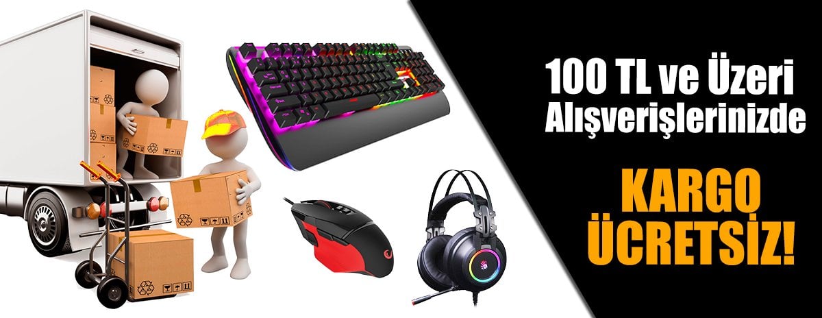 100 TL ve Üzeri Ücretsiz Kargo