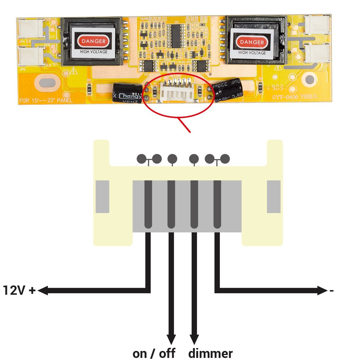 2 trafolu lcd invertör şeması