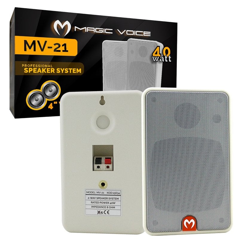 Magicvoice MV-21TRF 10 Cm 40W 2 Yollu Trafolu Sütun Hoparlör 