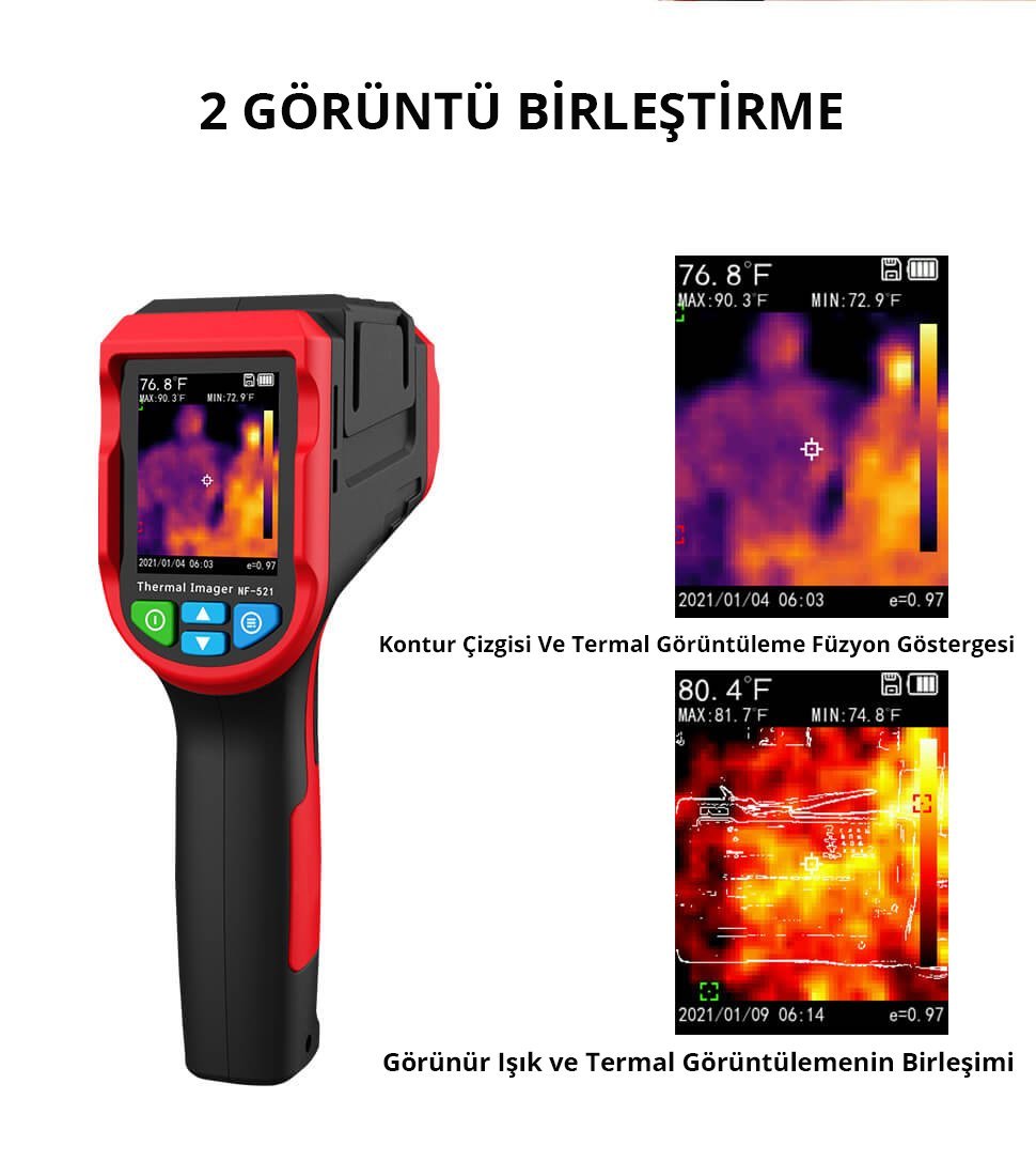 Noyafa NF-521 Temassız Termal Görüntüleyici Kızılötesi Termometre