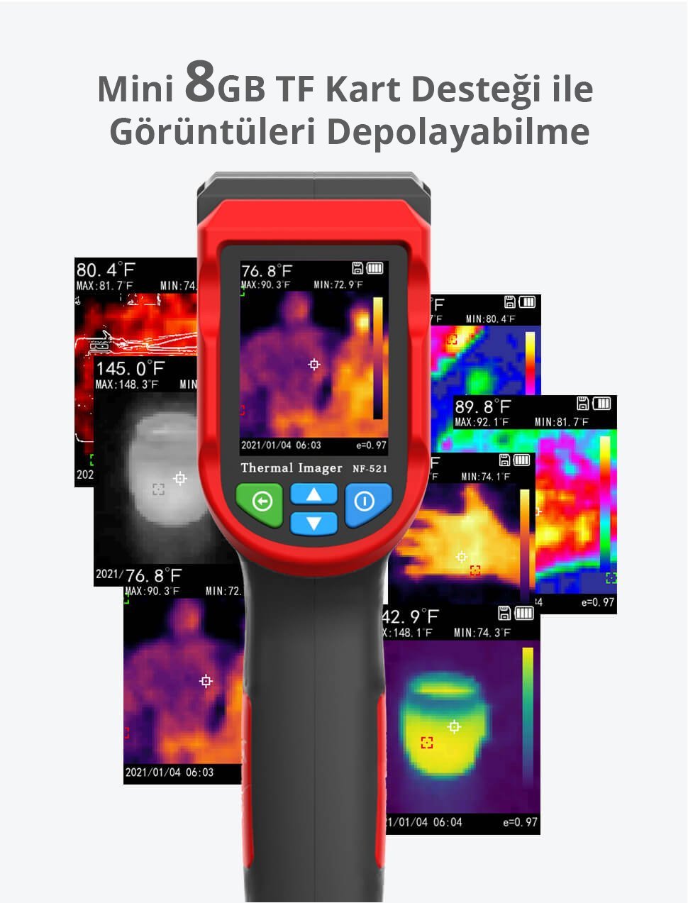 Noyafa NF-521 Temassız Termal Görüntüleyici Kızılötesi Termometre