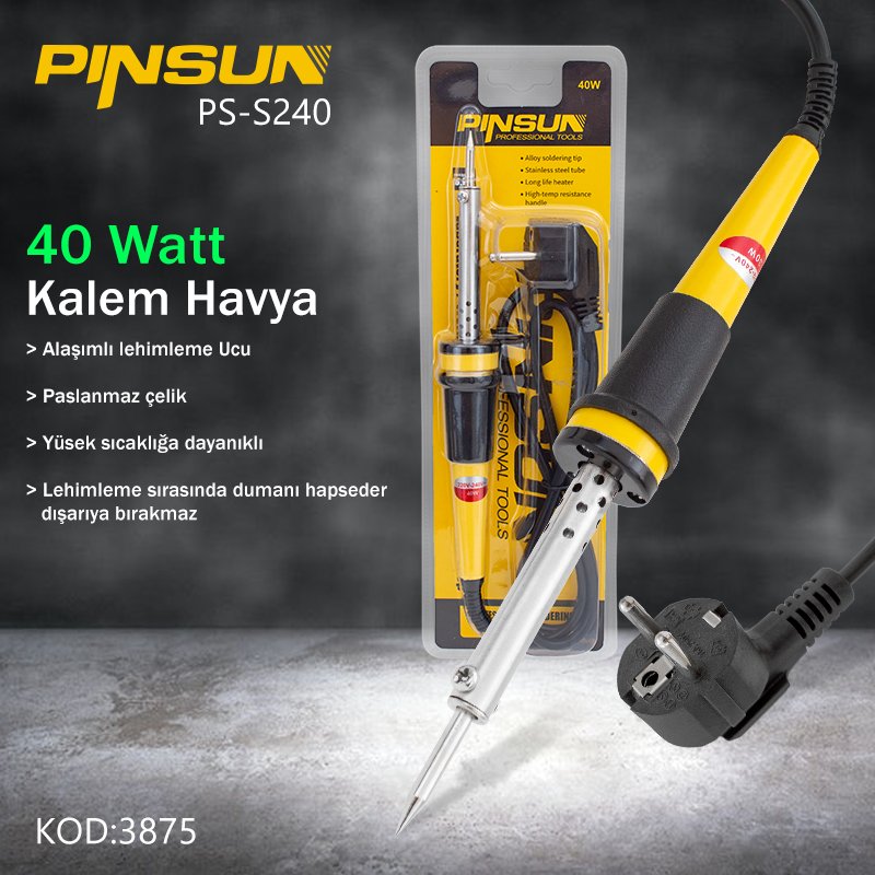 Pinsun PS-S240 40 Watt Kalem Havya