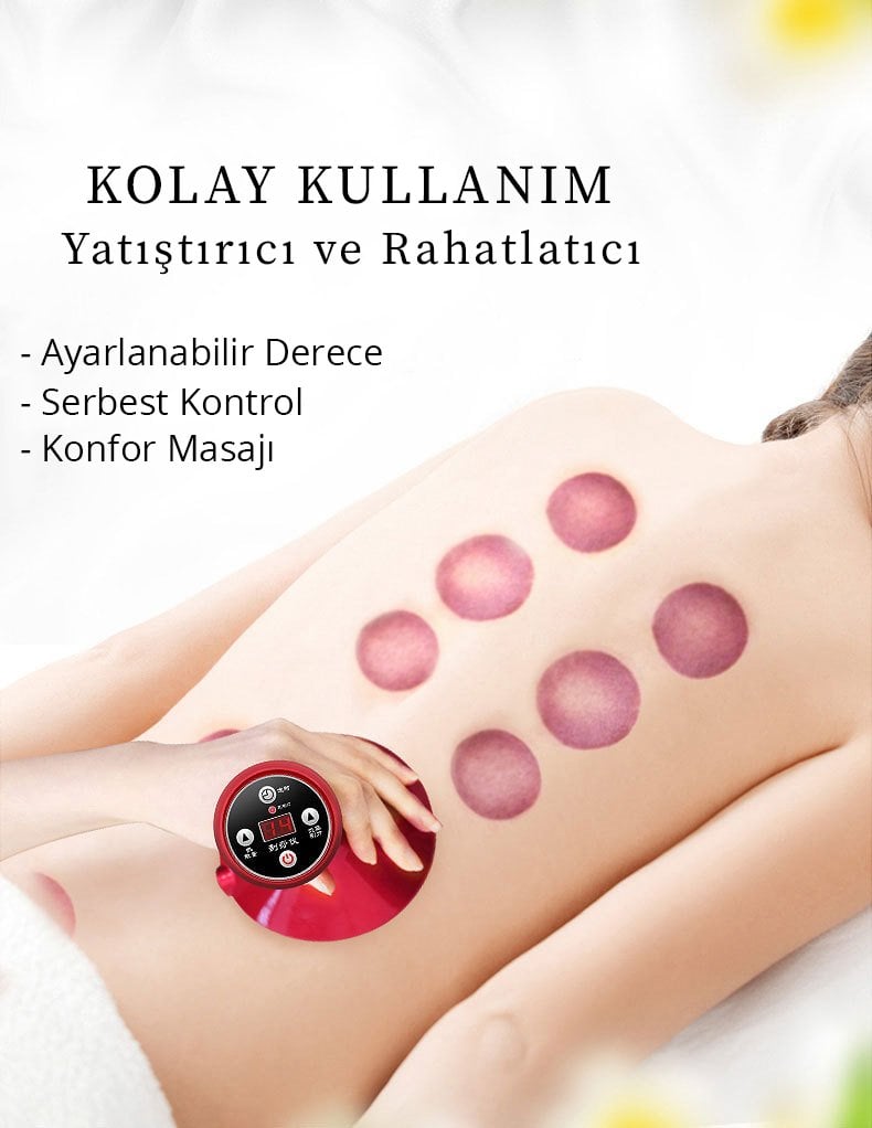 Premio Şarjlı El Tipi Vakumlu Masaj Aleti