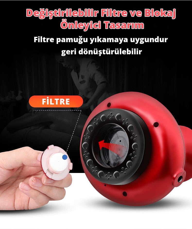Premio Şarjlı El Tipi Vakumlu Masaj Aleti