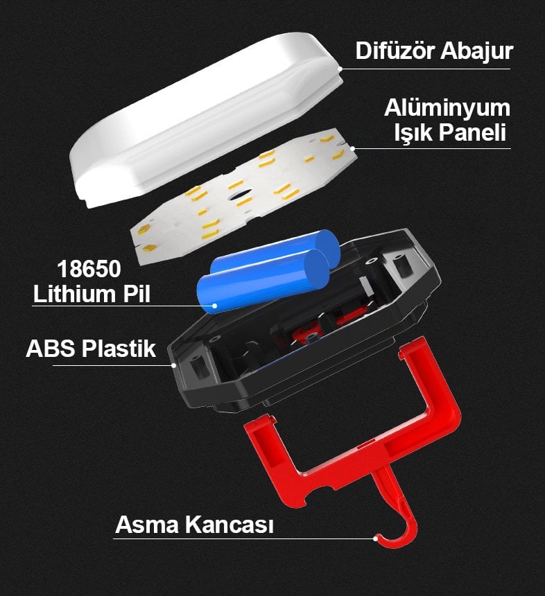 Şarj Edilebilir Acil Durum Lambası MX-265-1