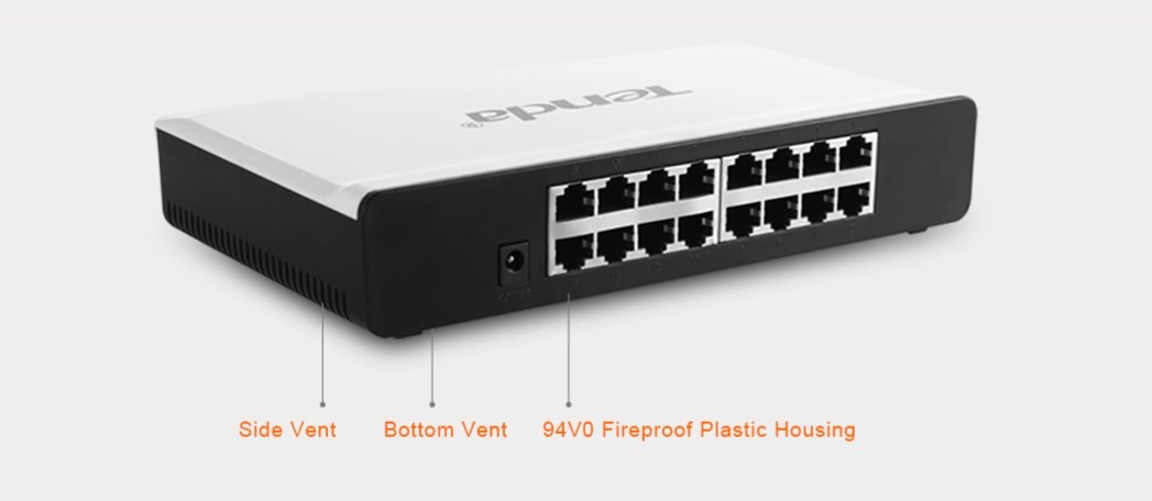 tenda 100 mbps 16 port switch