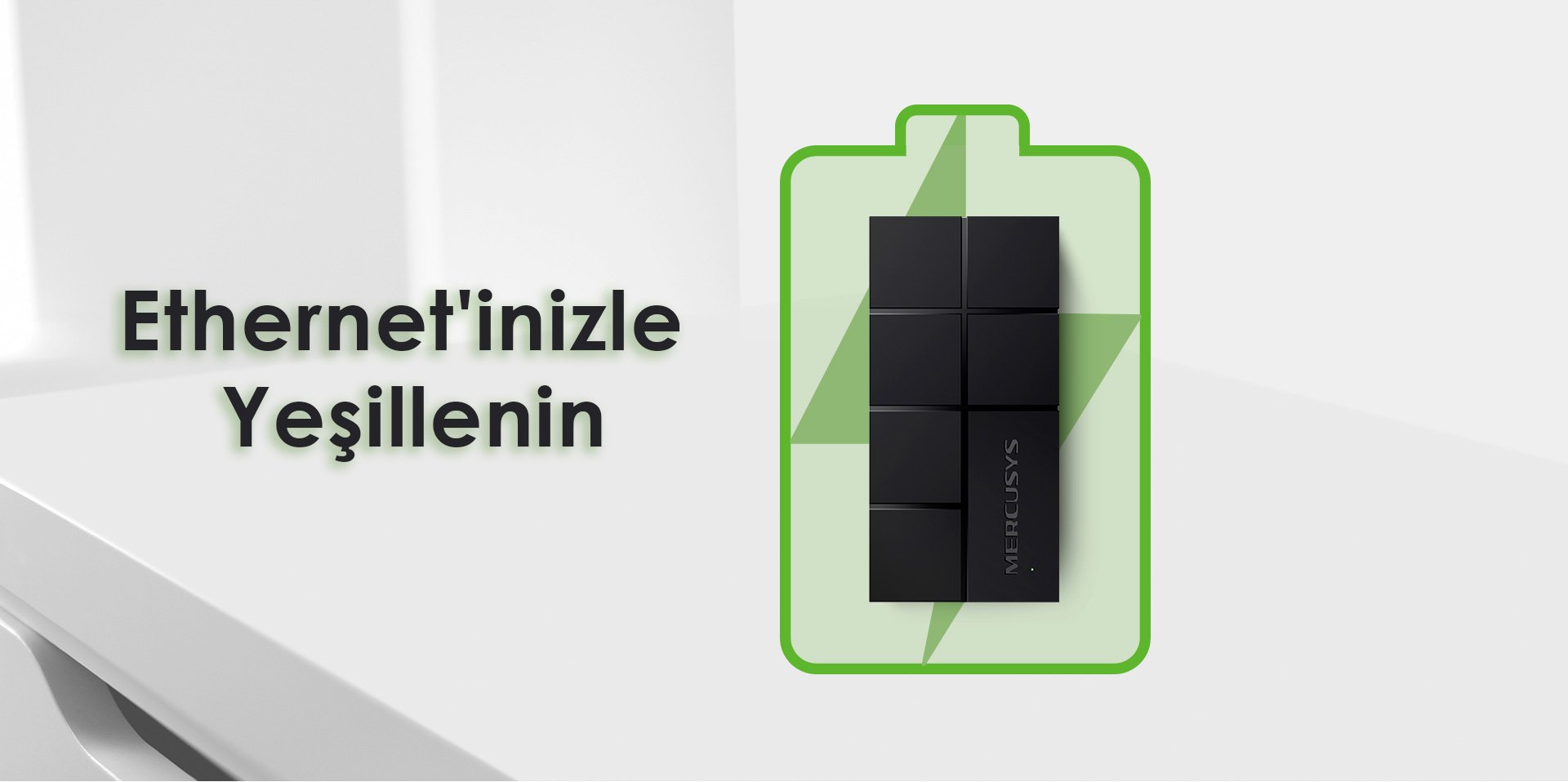 Tp-Link Mercusys MS108 Gr 10/100/1000 Mbps 8 Port Gigabit Ethernet Switch