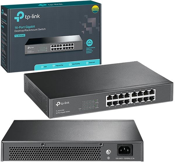 Tp-Link TL-SF1016D 16 Port Gigabit Ethernet Switch