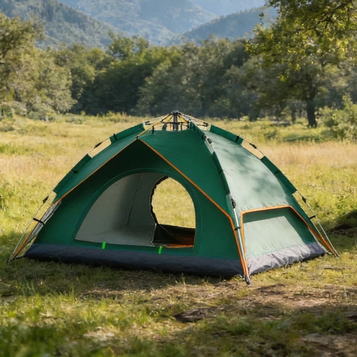 6 Kişilik Otomatik Kamp Çadırı – Çift Katmanlı, Suya Dayanıklı, Hızlı Kurulum Outdoor Aile ve Doğa Çadırı 200x250x150 cm