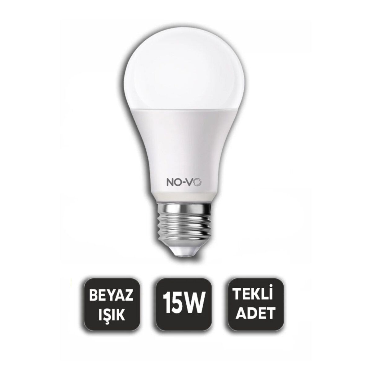 10 ADET 15W BEYAZ LED AMPUL 1200LM 6500K 15.000 SAAT ÖMÜR
