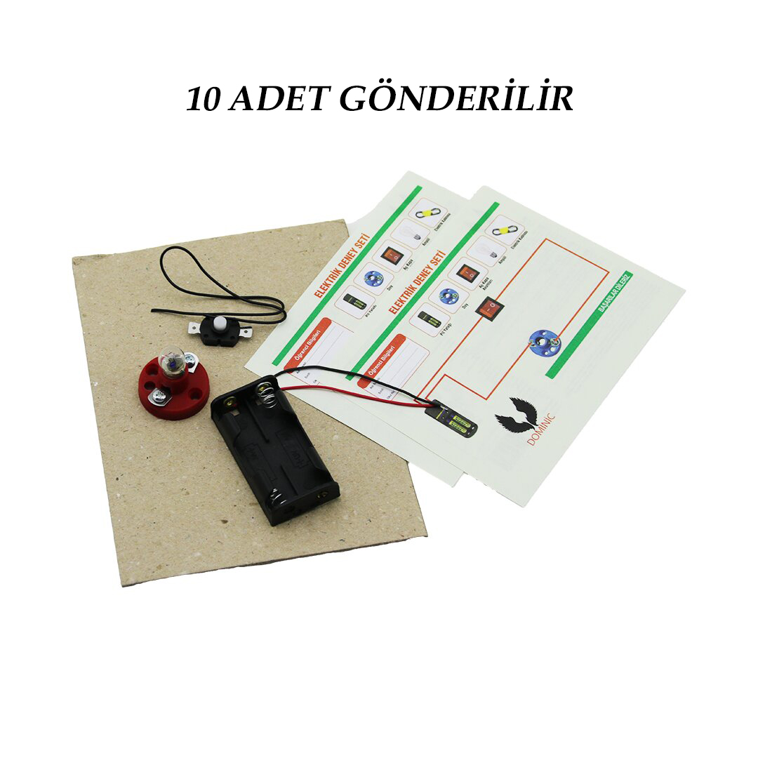 10 ADET ELEKTRİK DENEY SETİ