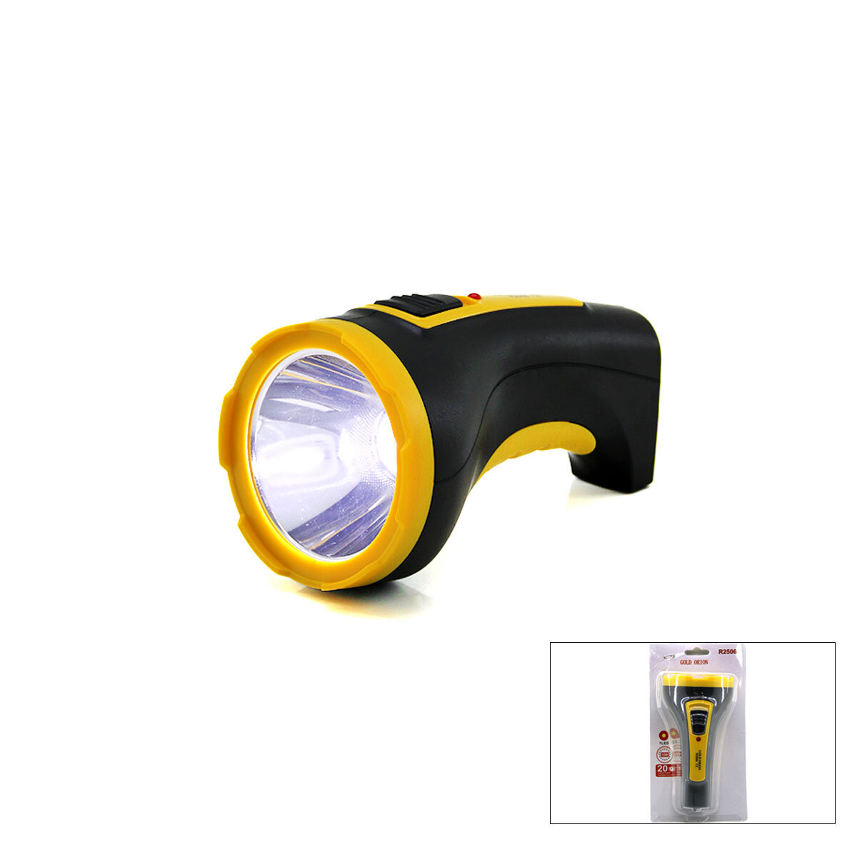 10W TEK LED BOMBELİ GÖVDE FİŞ ŞARJLI EL FENERİ UZUN MESAFELİ KAMBUR