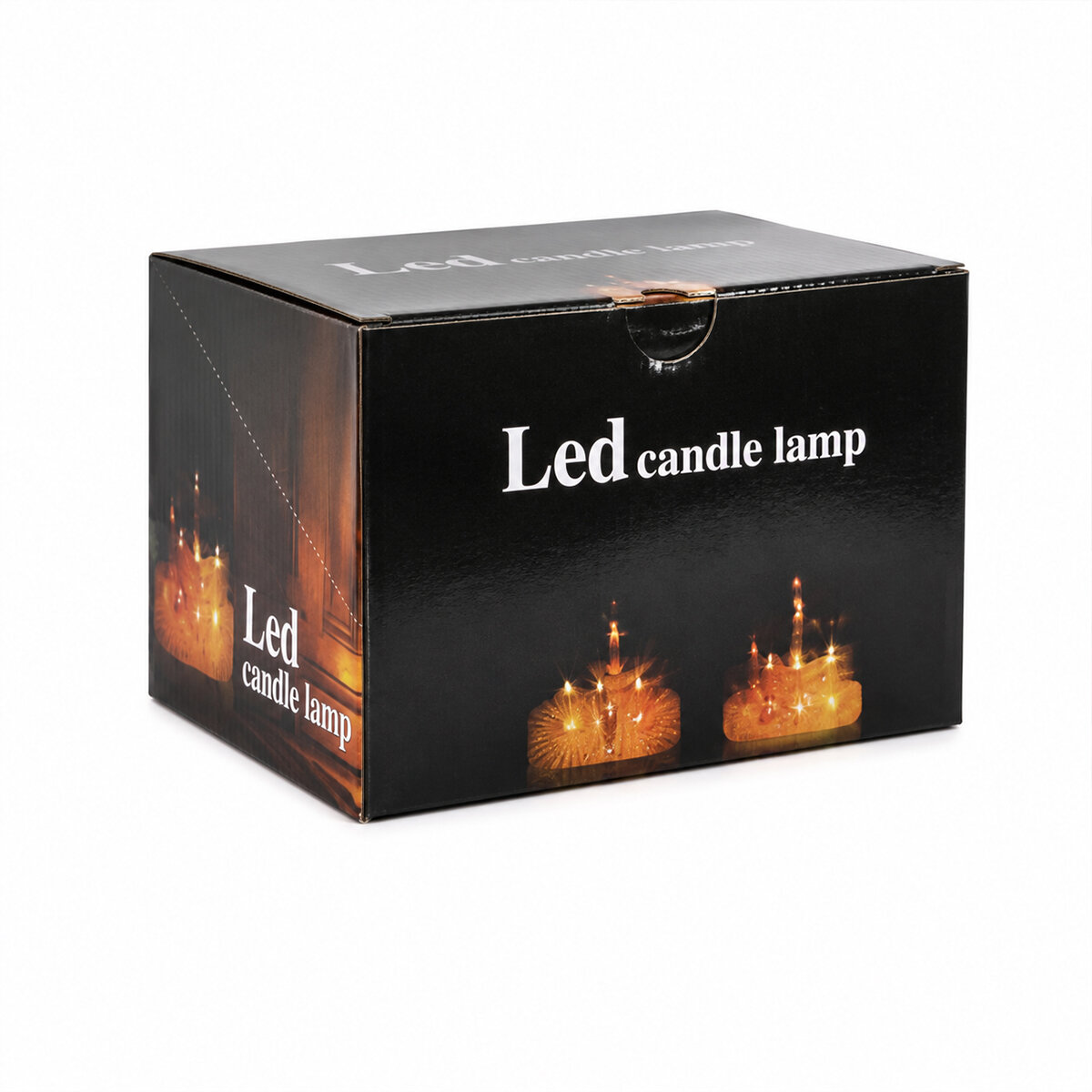 12 ADET LED CANDLE LAMP ORTA BOY= ÇAP:5CM - Y: 12CM PİLLİ LED MUM MİKA KRİSTAL PLASTİK YAKUT-13636