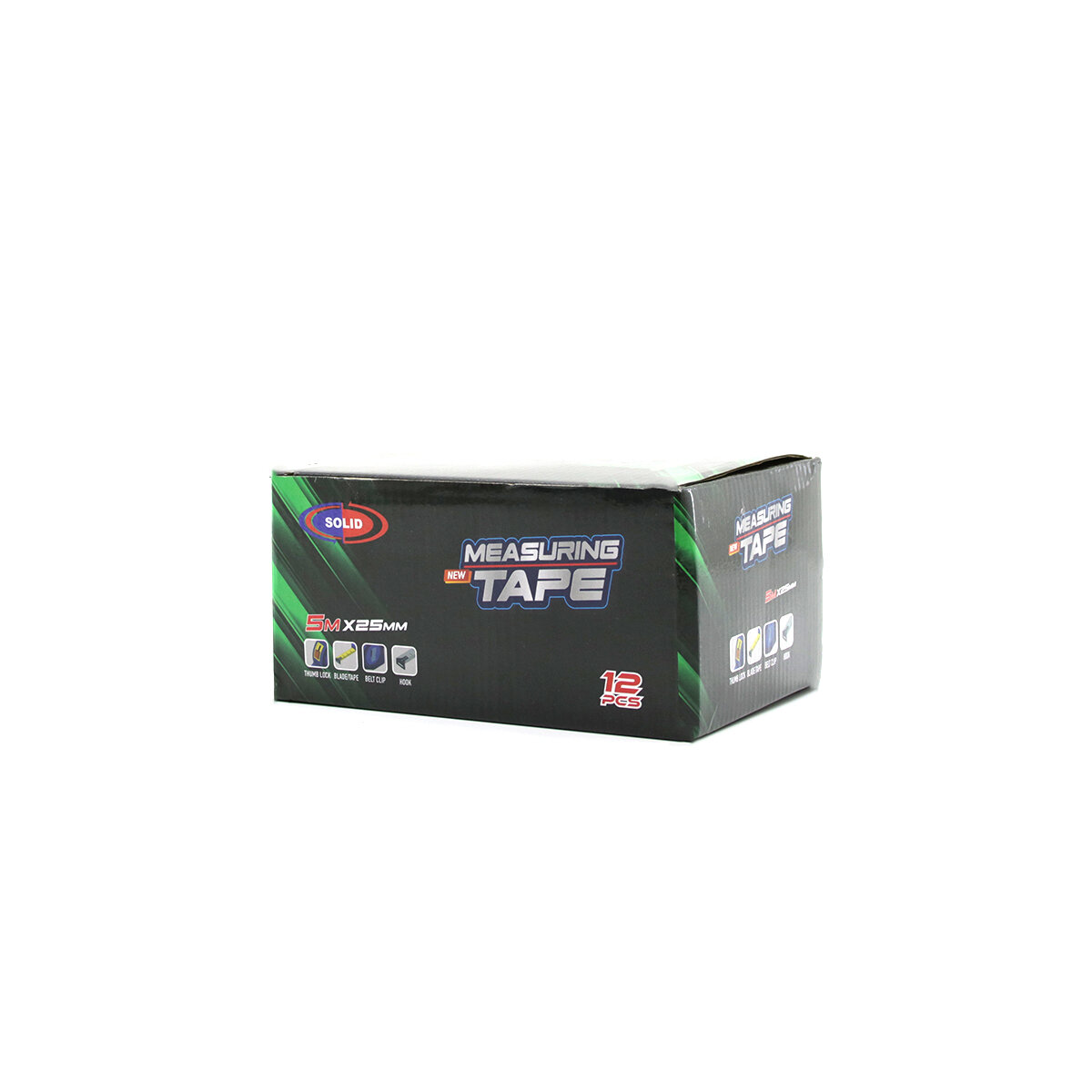 12 ADET MEASURING TAPE 5MTX25MM ŞERİT METRE