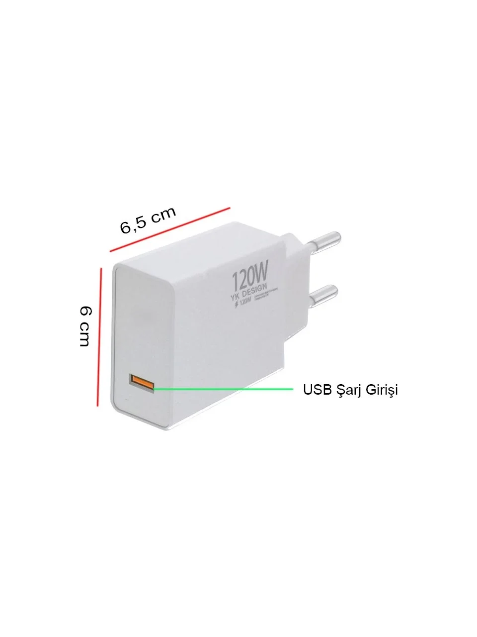 120W Süper Hızlı Şarj Cihazı - USB Type-C