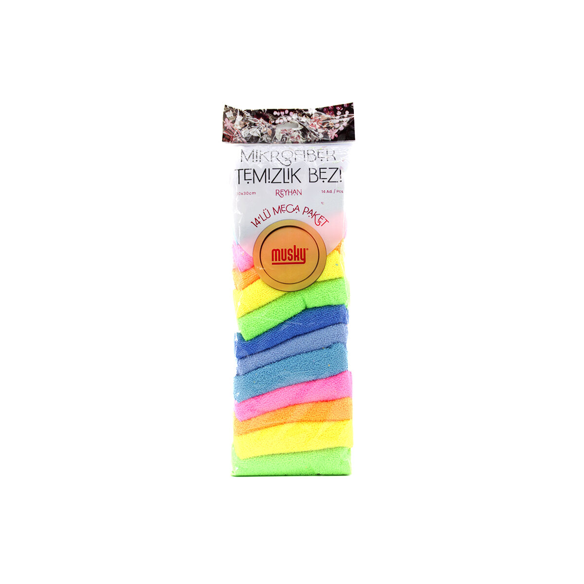 14PCS MİKROFİBER TEMİZLİK BEZİ 30X30CM