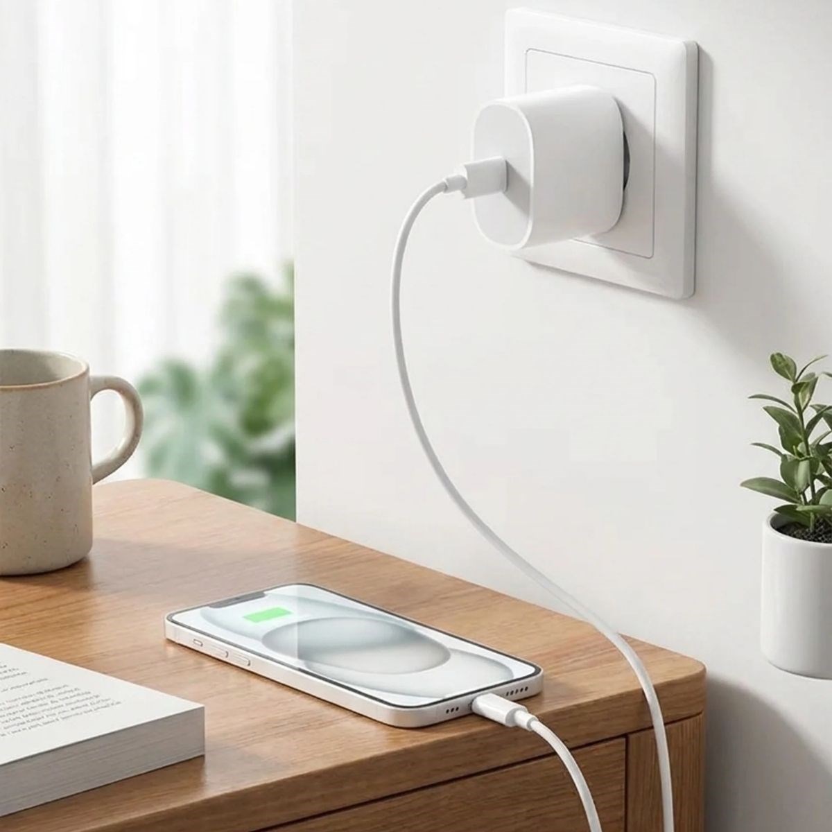 20W Hızlı Şarj Adaptörü USB-C to Lightning Kablolu – PD Destekli Süper Hızlı Şarj Cihazı
