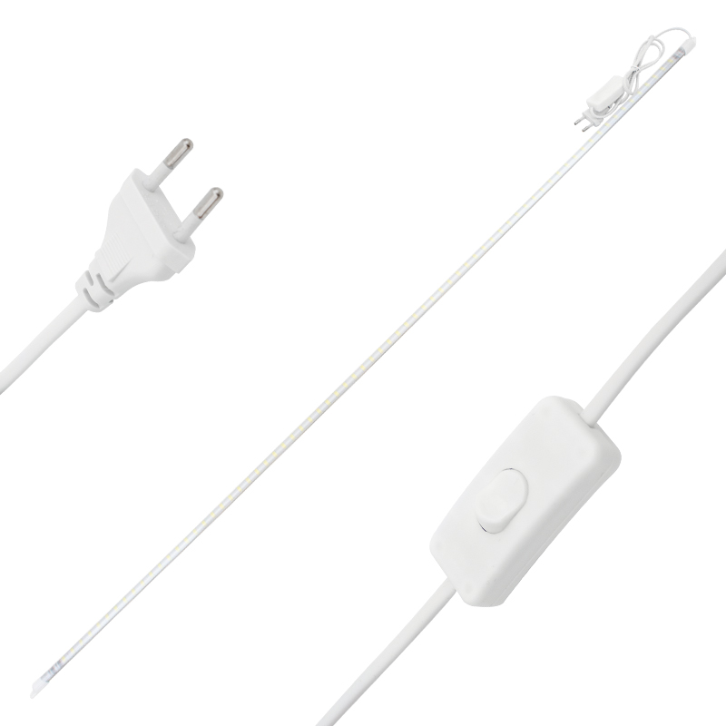 220V-20W 80-90 LM 144 LED 120 CM ANAHTARLI ŞEFFAF KASA SEYYAR ÇUBUK LED