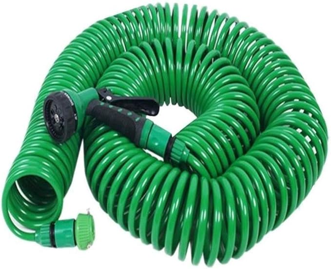 30 Metre Spiral Hortum + 4 Fonksiyonlu Özel Sulama Tabancası
