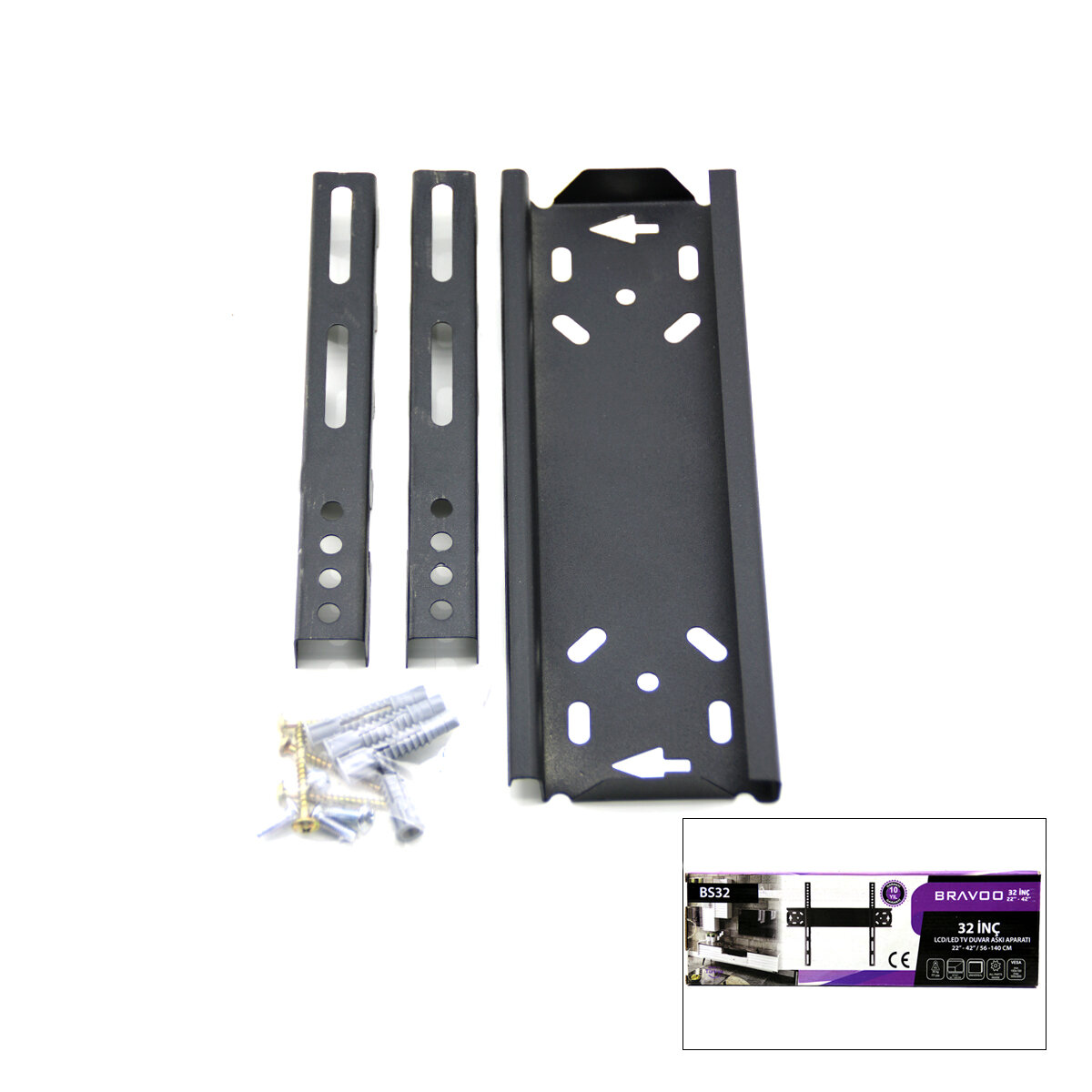32 INC - 22 INC - 44 INC LCD LED SABİT TV ASKI APARATI 56X140CM BS-32