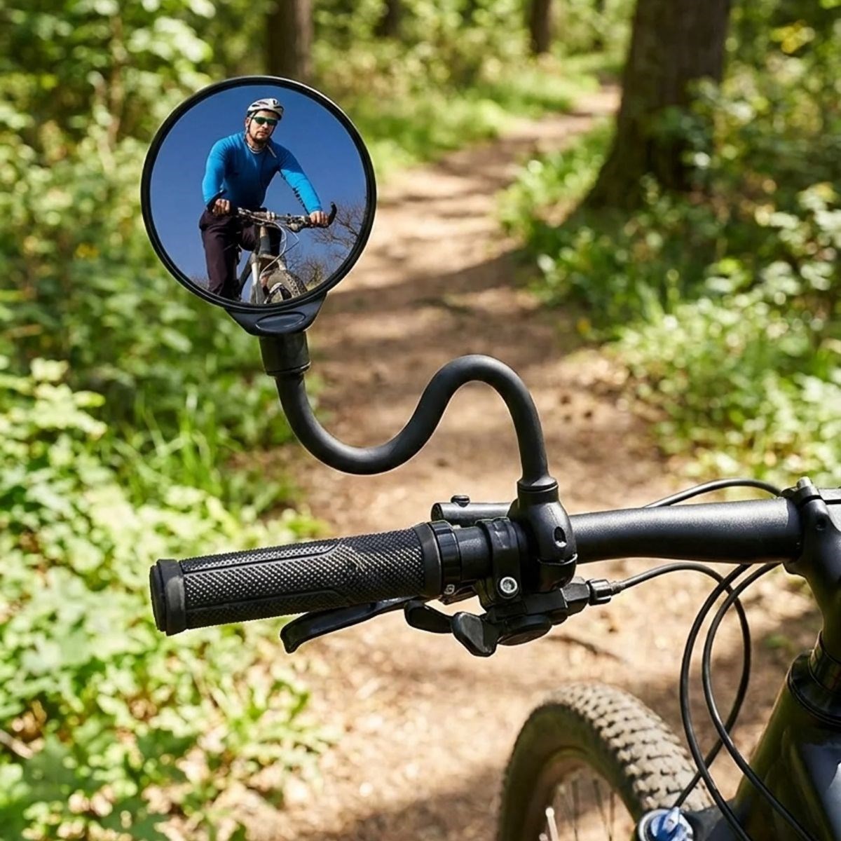 360° Ayarlanabilir Bisiklet Dikiz Aynası – Geniş Açılı Dışbükey Gidon Aynası, Dönebilen Güvenli Sürüş Aksesuarı