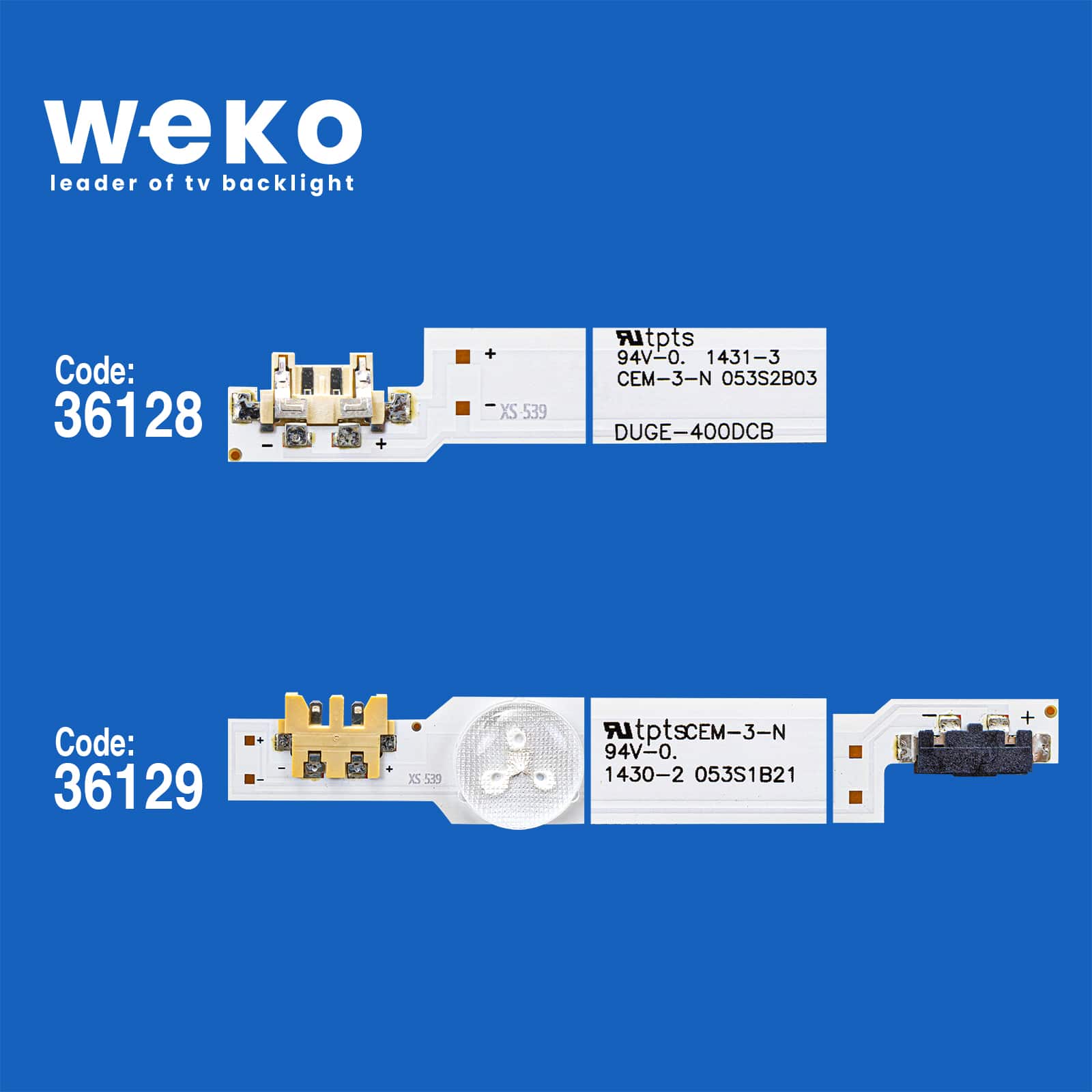 36128X6 36129X6 DUGE-400DC 12 ADET LED BAR