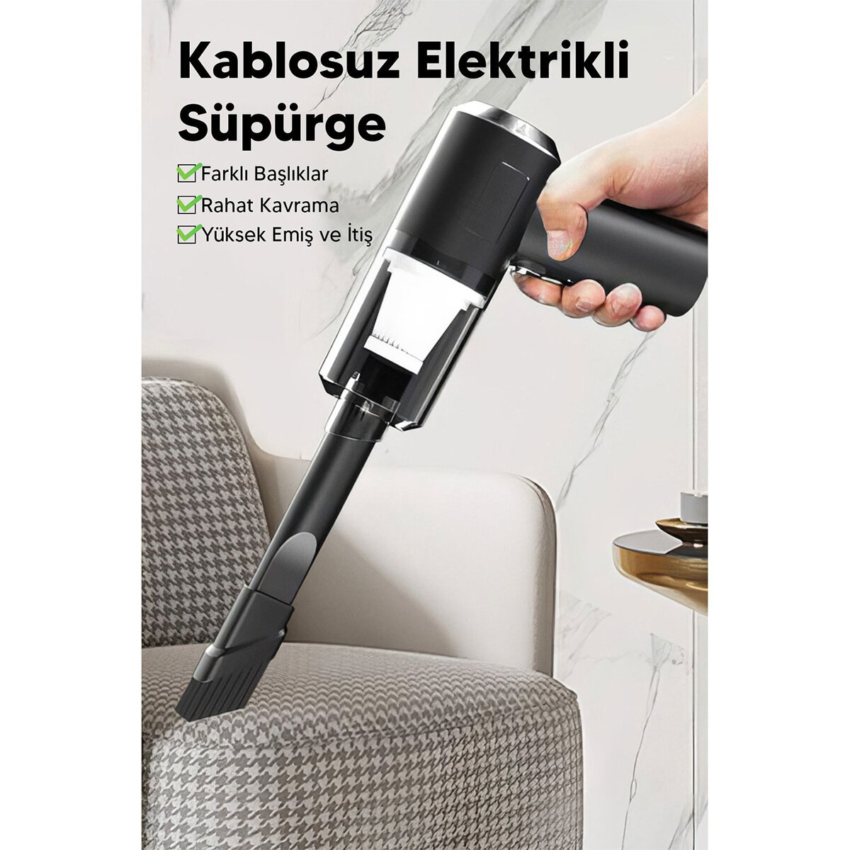 3İN1 ÇEKME - ÜFLEME OTO-ARAÇ - EV EL TİPİ SÜPÜRGE USB ŞARJLI MİNİ - TAŞINABİLİRİ HS-22