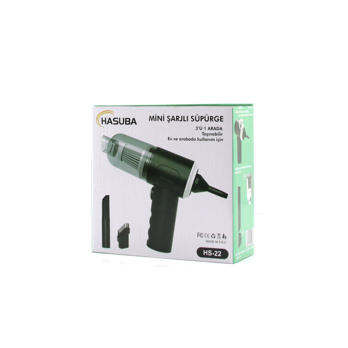 3İN1 ÇEKME - ÜFLEME OTO-ARAÇ - EV EL TİPİ SÜPÜRGE USB ŞARJLI MİNİ - TAŞINABİLİRİ HS-22