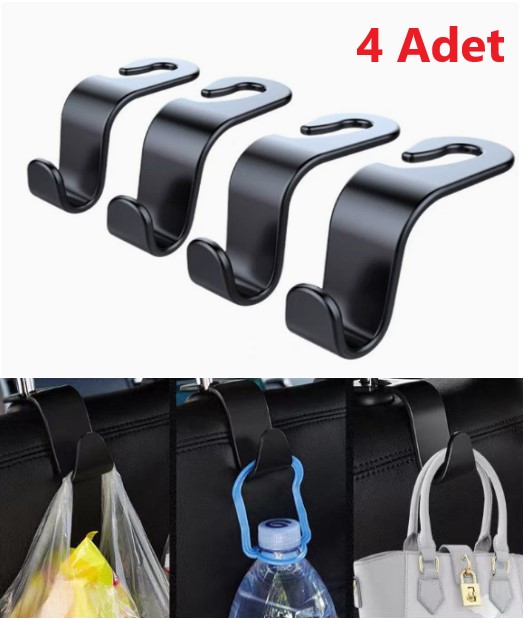 4  Adet Araba Koltuk Arkası Askı