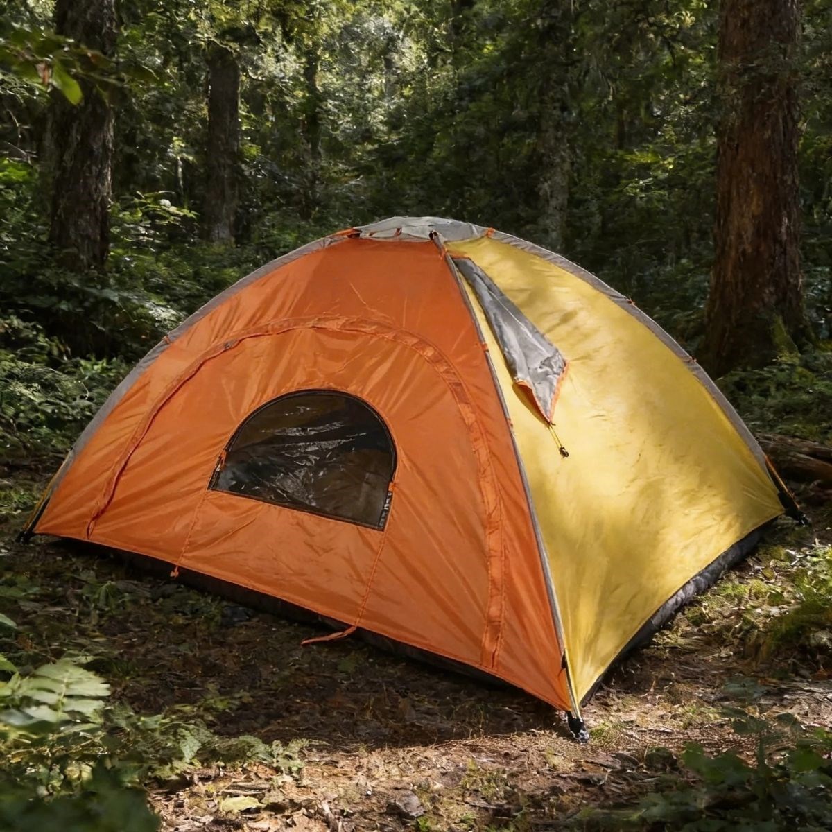 4 Kişilik Yarı Otomatik Kamp Çadırı – Suya Dayanıklı, Hızlı Kurulumlu Outdoor Aile Çadırı, Doğa, Kamp ve Piknik 200x200x135 cm