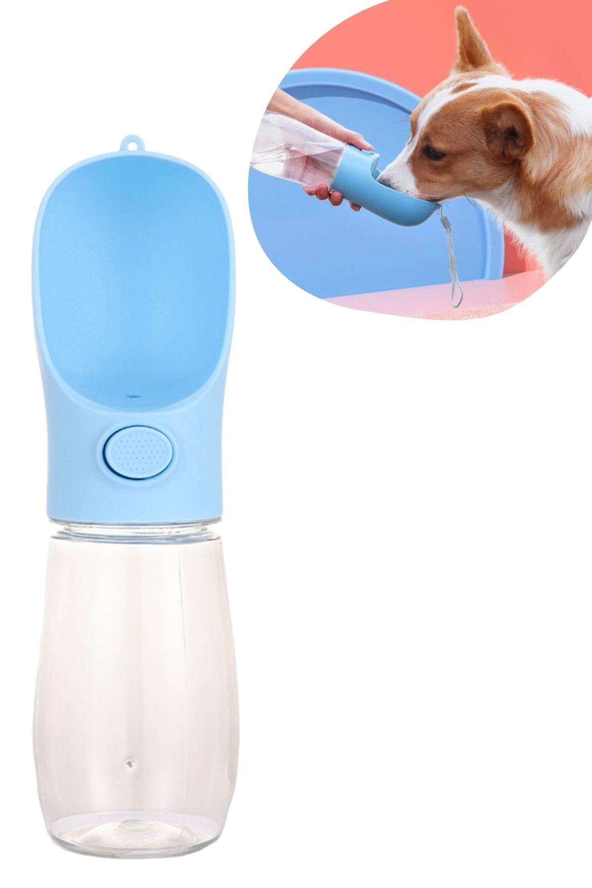 450 ml Taşınabilir Butonlu Evcil Hayvan Suluğu