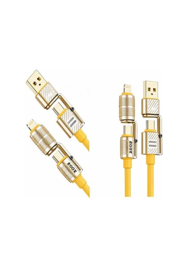 4in1 Hızlı Şarj Ve Data Kablosu Type-c / Lightning / Micro Usb PL-8631