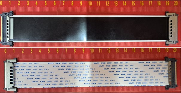 51 PİN AWM 20861 LVDS FLEXİ KABLO FHD TV  EN 3 CM BOY 30 CM  TERS DÜZ İKİ UCU SOKETLİ (81)