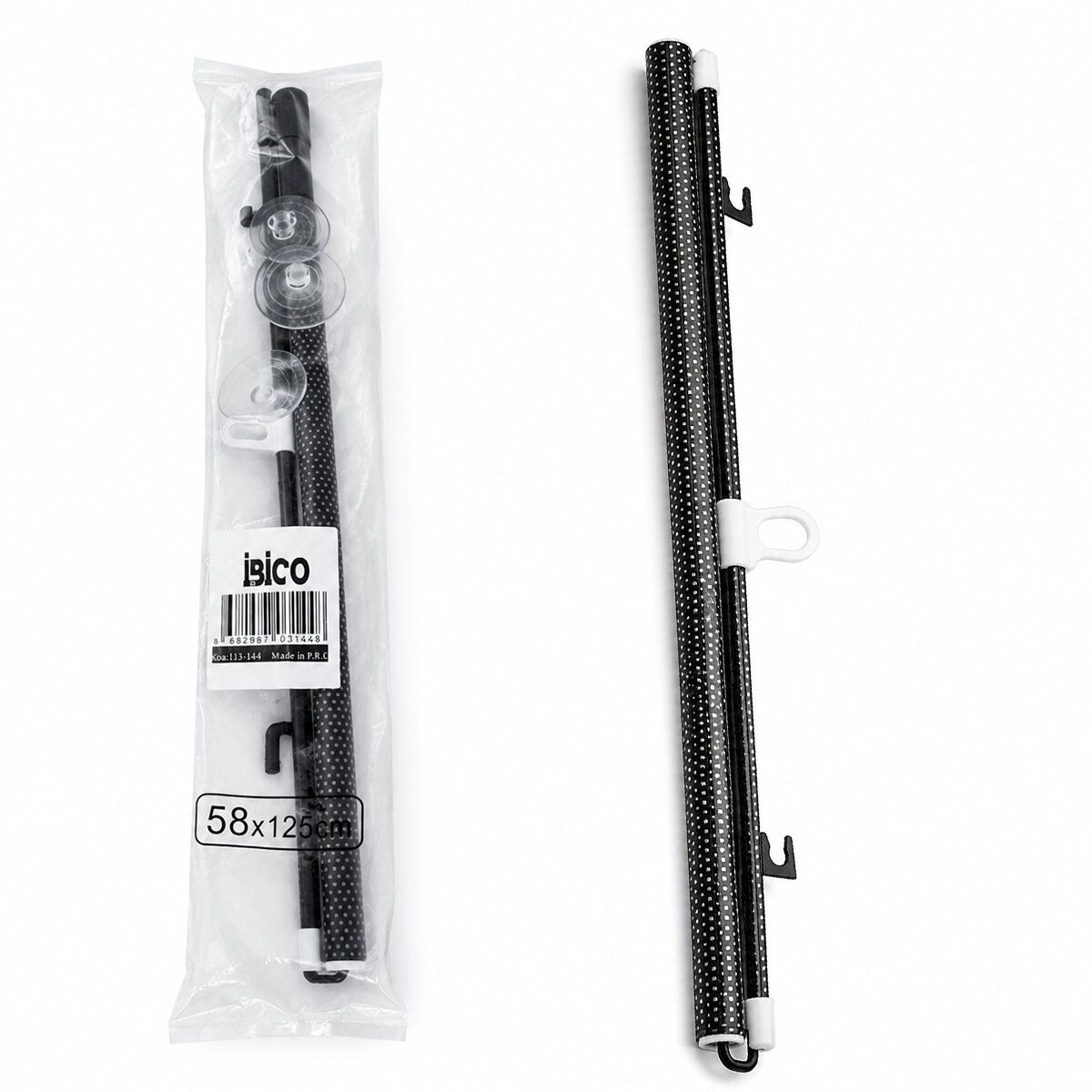 58X125CM OTO-ARAÇ - EV - OFİS CAM PANELİ GÜNEŞLİK PVC PERDE MAKARALI AÇ-KAPA VANTUZLU MONTAJ