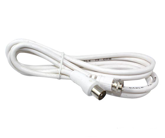 60 OHM ERKEK / F ERKEK KABLO 1.2 METRE KABLO BEYAZ