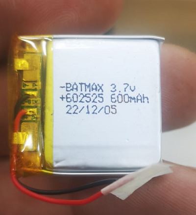 602525 3.7 VOLT 600 MAH LİTYUM POLİMER PİL