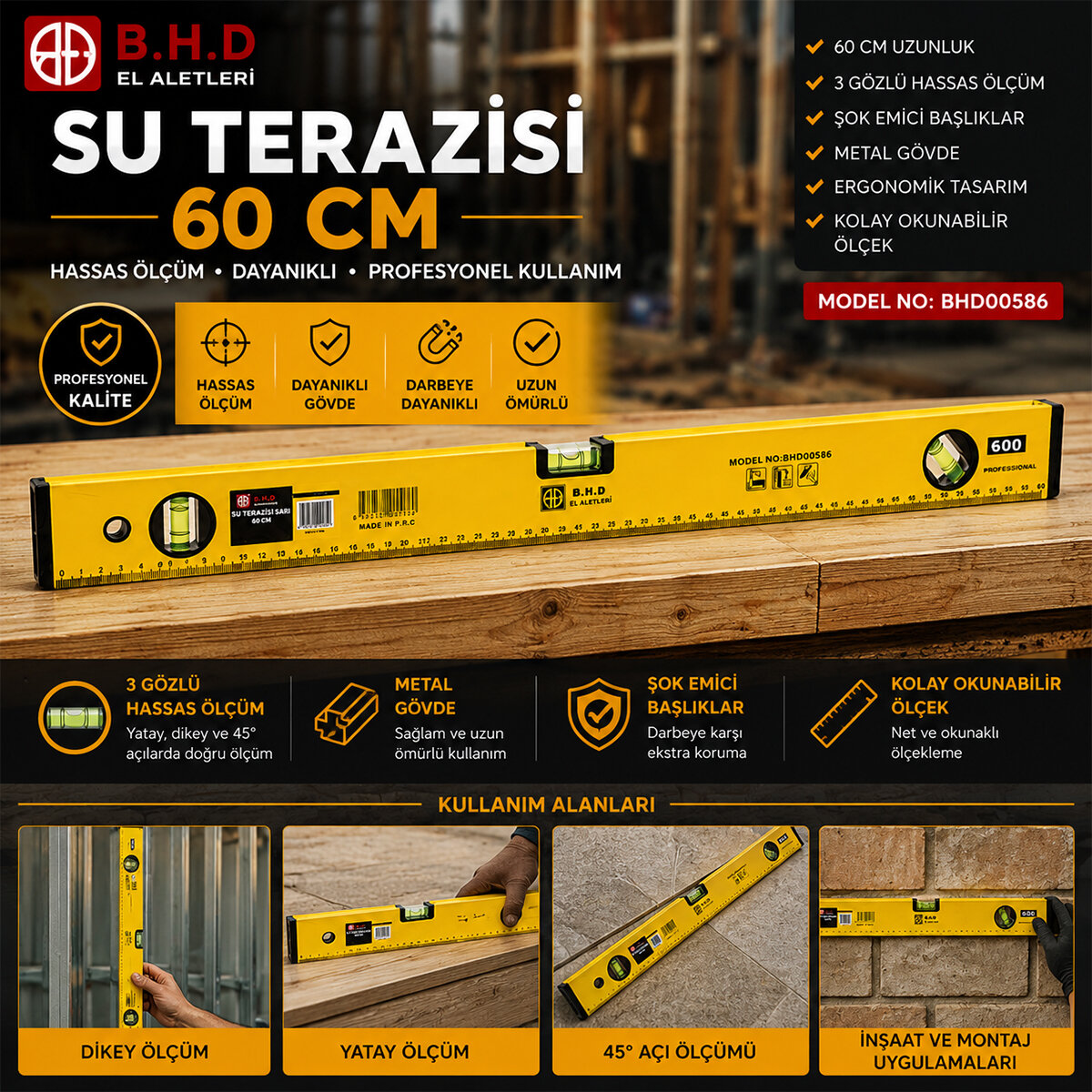 60CM  SU TERAZİSİ   TURUNCU METAL KTX-1121