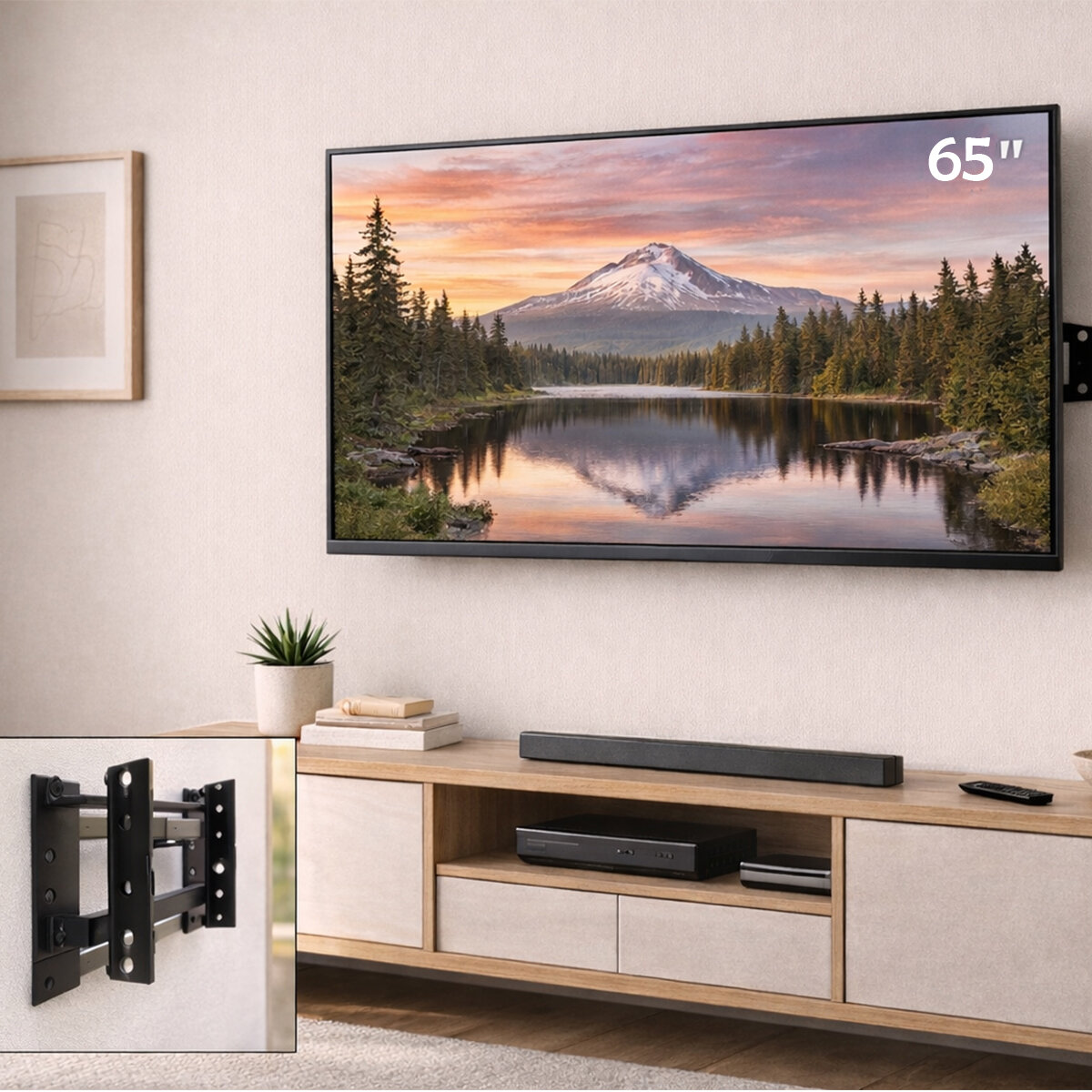 65 INC - 32 INC - 65 INC LCD LED SABİT TV ASKI APARATI 82X165CM BS-70