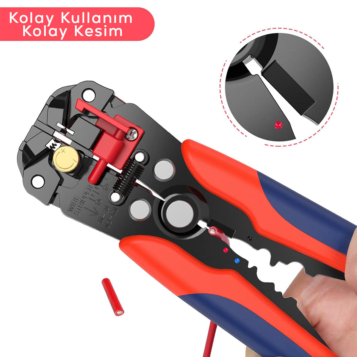 7 inç  KABLO SOYUCU VE KESİCİ PENSE