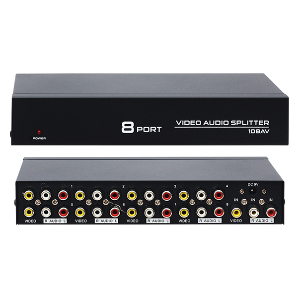 8 PORT VIDEO AUDIO DAĞITICI (1024X768-85HZ)