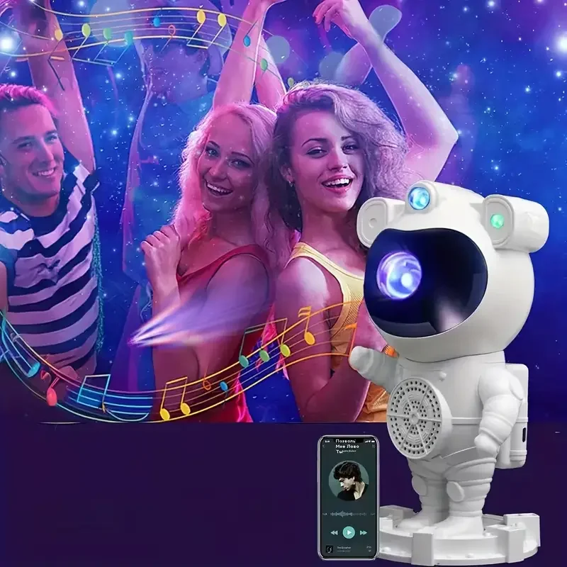Akıllı Astronot Projeksiyon Gece Aydınlatma &amp; Bluetooth Hoparlör