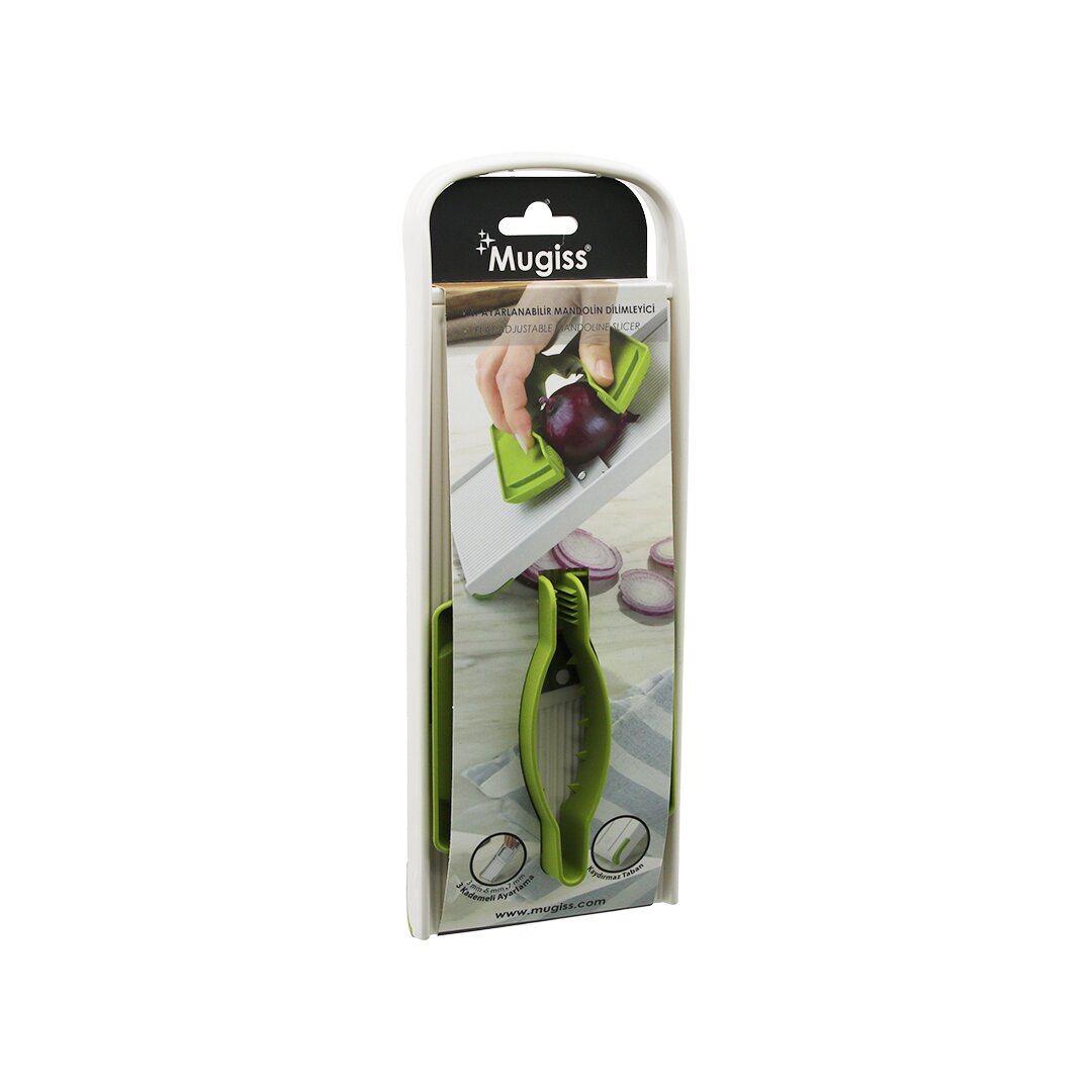 AYARLANABİLİR MANDOLİN DİLİMYECİ 3 KADEME = 3MM - 5MM - 7MM KAYDIRMAZ TABAN