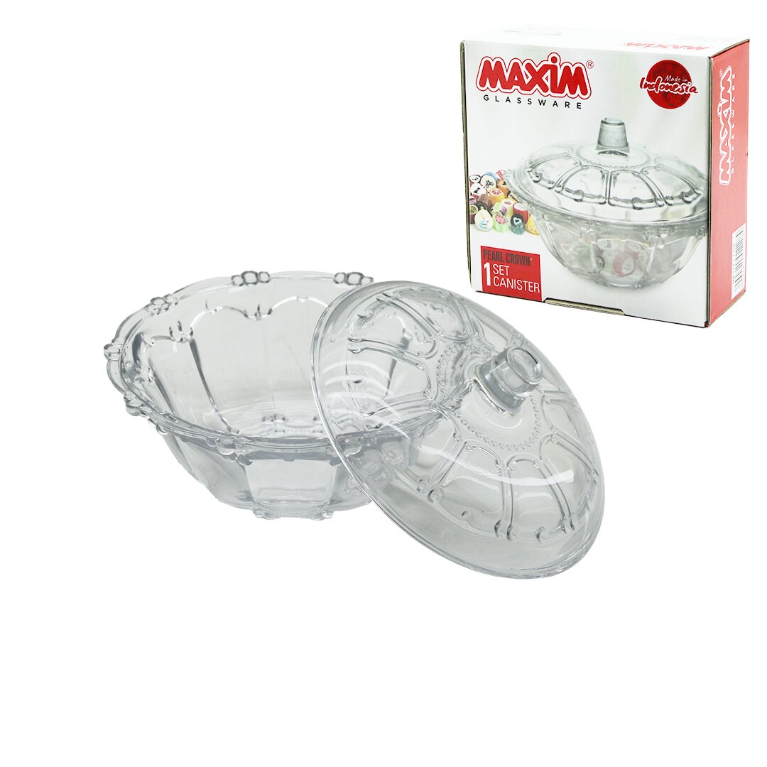 CAM ŞEKERLİK CAM KAPAKLI ÇAP: 13.5CM - Y: 5.2--9.5CM
