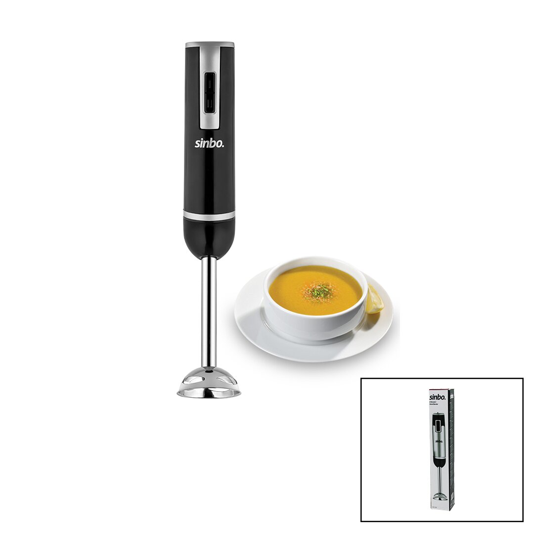 ÇELİK UÇLU ÇUBUK BLENDER 300W DC MOTOR= 2 KADEME HIZ AYRILIR GÖVDE ERGONOMİK TASARIM SHB-3180