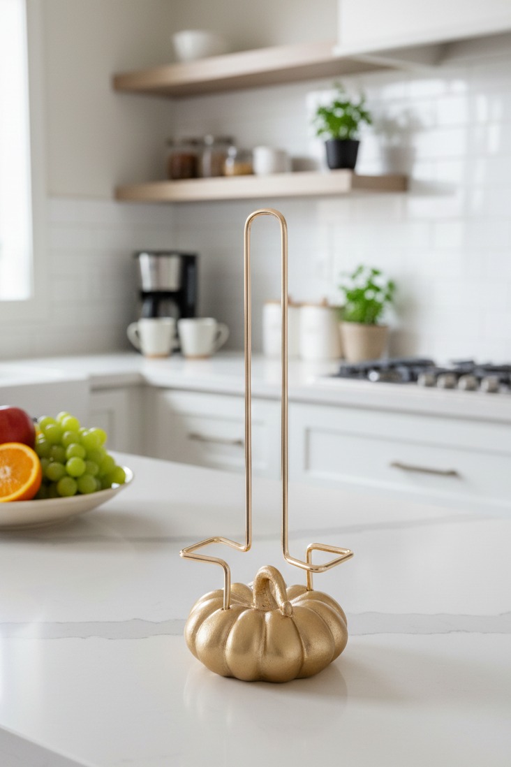 DEKORATİF KREM KABAKLI HAVLULUK 34X12 CM